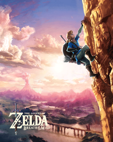 Pster 3D Zelda Climbing