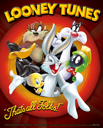 Pster 3D Looney Tunes That's All Folks