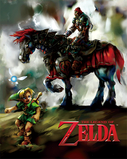 Pster 3D Zelda Young Link & Ganondorf