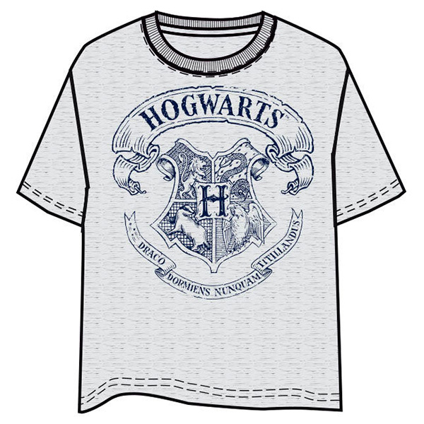 Camiseta Nio Harry Hogwarts Gris