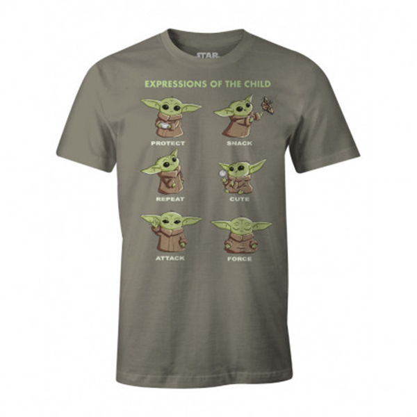 Camiseta The Mandalorian Child Expressions