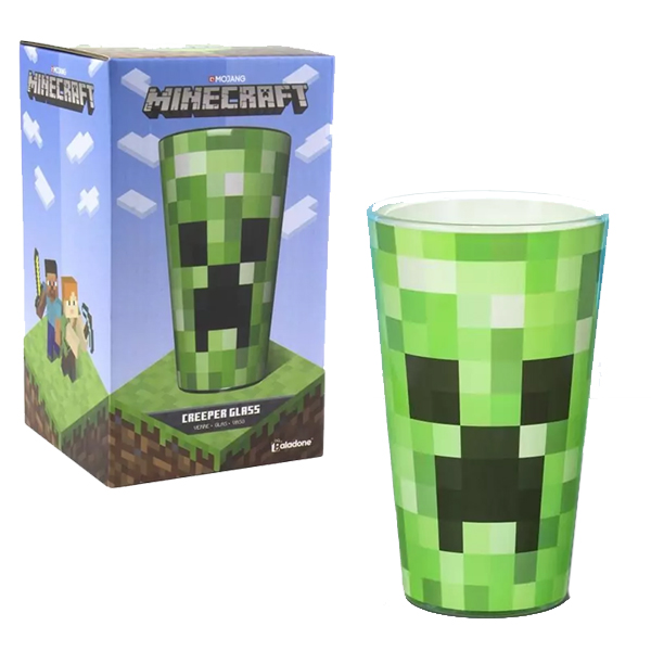 Vaso de Cristal Minecraft Creeper