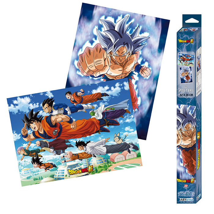 Set Dos Psters DragonBall Goku Ultra & Amigos 52x38