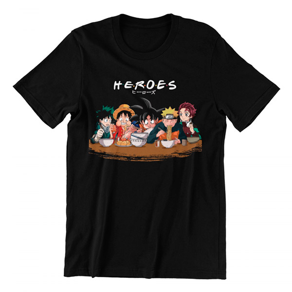 Camiseta Heroes Anime