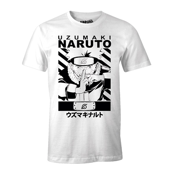 Camiseta de Nio Uzumaki Naruto Blanca