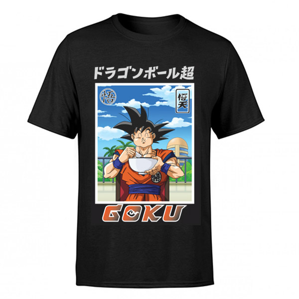 Camiseta Nio Goku Comiendo Ramen 