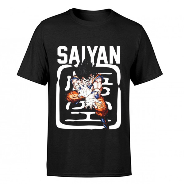 Camiseta Nio Goku Saiyan Negra
