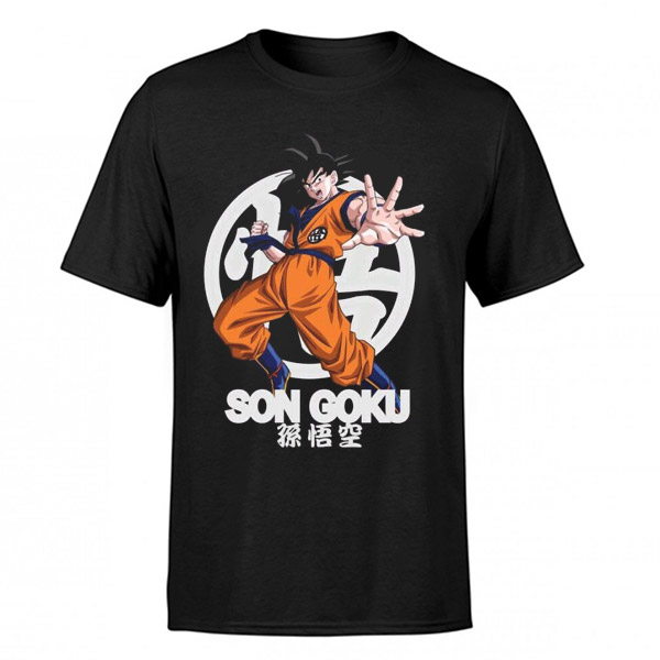 Camiseta Nio Goku Atack Negra