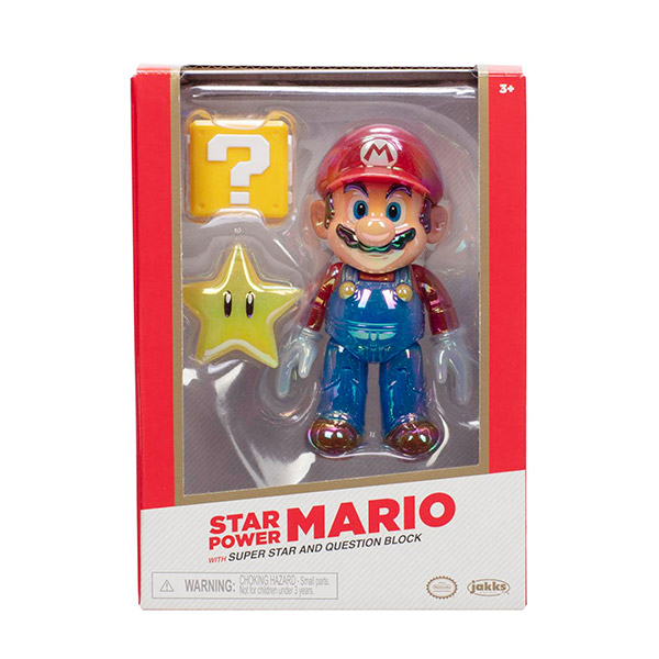 Figura Mario Con Estrella Star Power Gold Collection