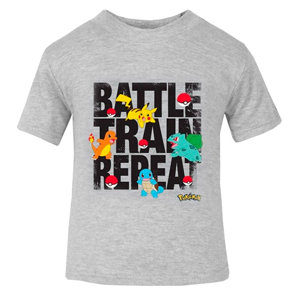 Camiseta de Nio Pokmon Battle Train Repeat