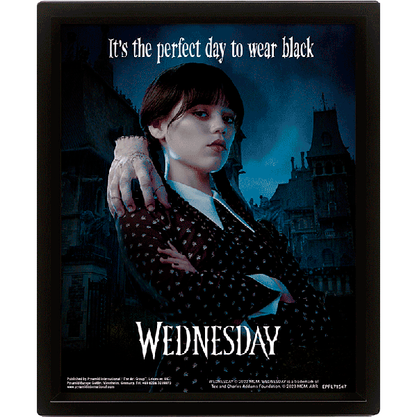 Pster 3D Wednesday Addams Perfect Day